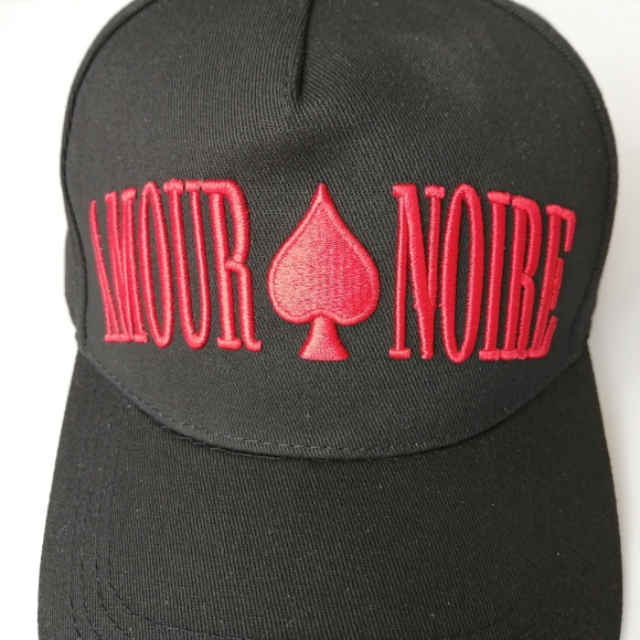 Amour Noire Black Trucker Cap NWOT - Picture 3 of 8
